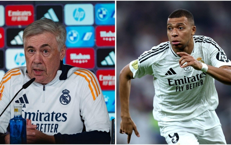 HLV Ancelotti báo tin không thể vui hơn từ Mbappe