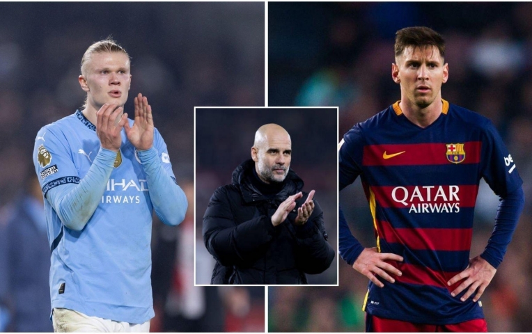 Guardiola chỉ ra điểm tương đồng giữa Haaland và Messi