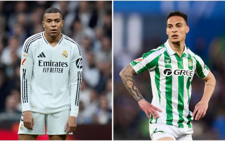 Rõ khả năng Mbappe ra sân đấu Antony cùng Real Betis