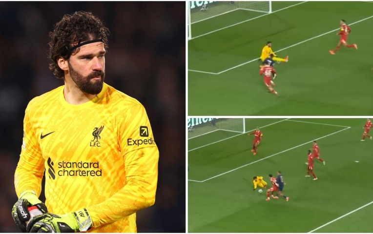 Alisson 'quay chong chóng' cứu thua cho Liverpool trước PSG