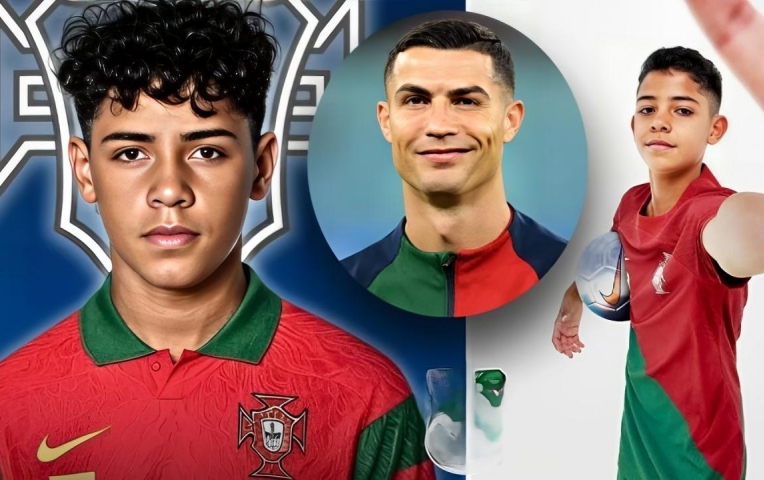 Ronaldo nói 4 từ trong ngày con trai lên tuyển Bồ Đào Nha