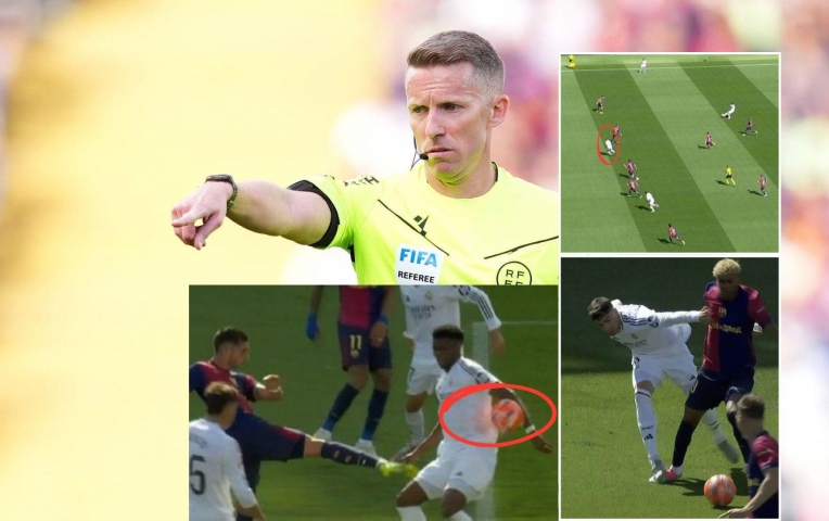 Trọng tài bỏ qua 3 lỗi cho Real trước Barca?