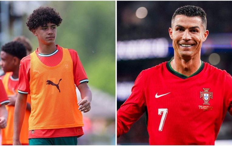 Con trai Ronaldo vào chung kết cùng U15 Bồ Đào Nha
