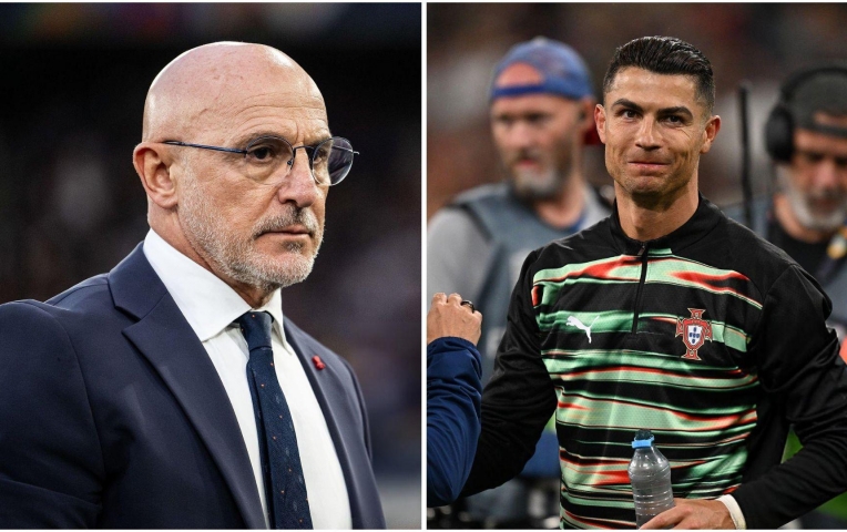 HLV Tây Ban Nha nhắc tới Ronaldo sau khi vào chung kết