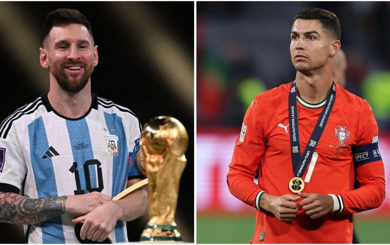 Vô địch Nations League, Ronaldo vẫn 'hít khói' Messi
