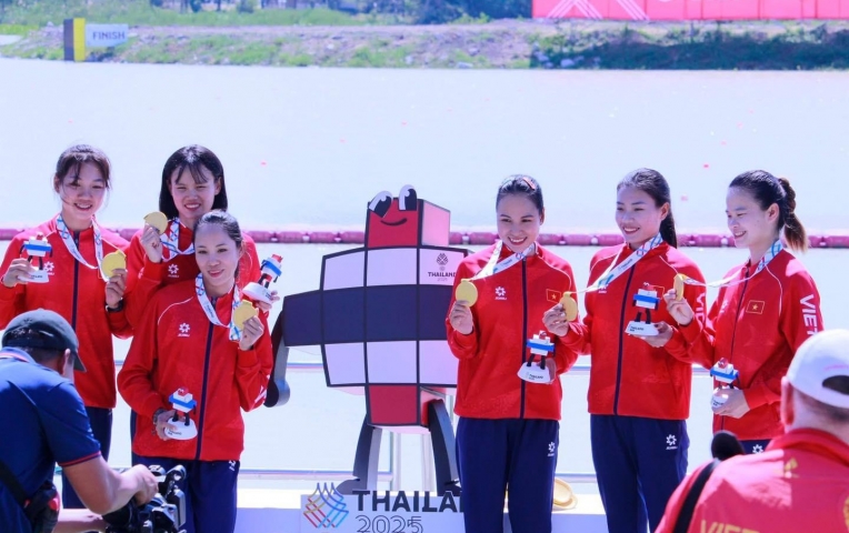 Đua thuyền Việt Nam bứt phá: Hoàn thành xuất sắc chỉ tiêu tại SEA Games 33