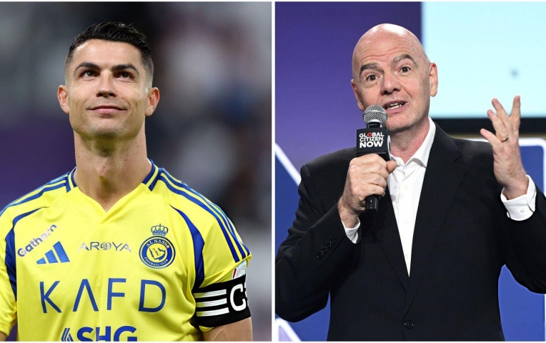 Chủ tịch FIFA bất ngờ lên tiếng ủng hộ Ronaldo