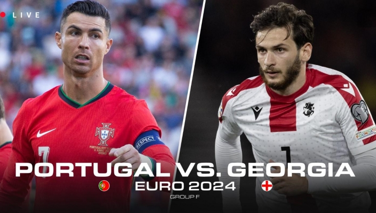 Trực tiếp Georgia vs Bồ Đào Nha, bảng F Euro 2024 (2h, 27/06)