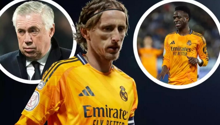 Modric mắng thẳng mặt Vinicius, Real Madrid lộ rạn nứt ngay trên sân