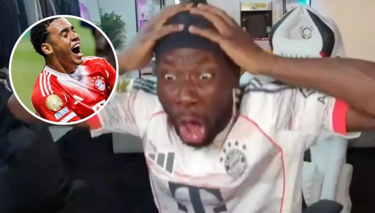 Phản ứng của Alphonso Davies trước chấn thương của Musiala