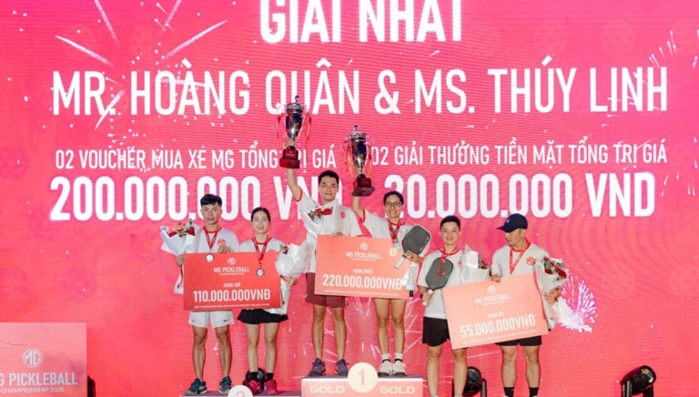 Chung kết MG Pickleball 2025 khép lại với bất ngờ lớn