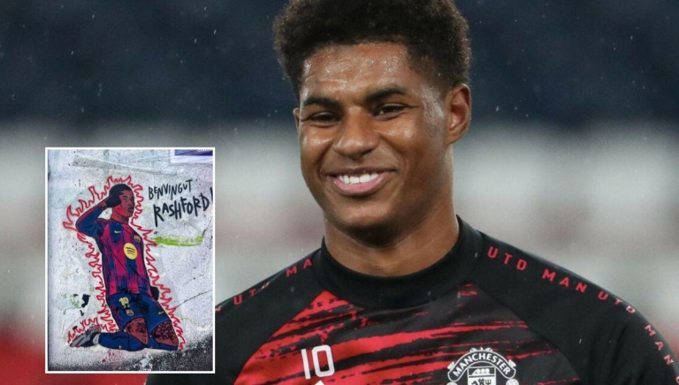 Rashford nhận món quà đặc biệt từ fan Barca
