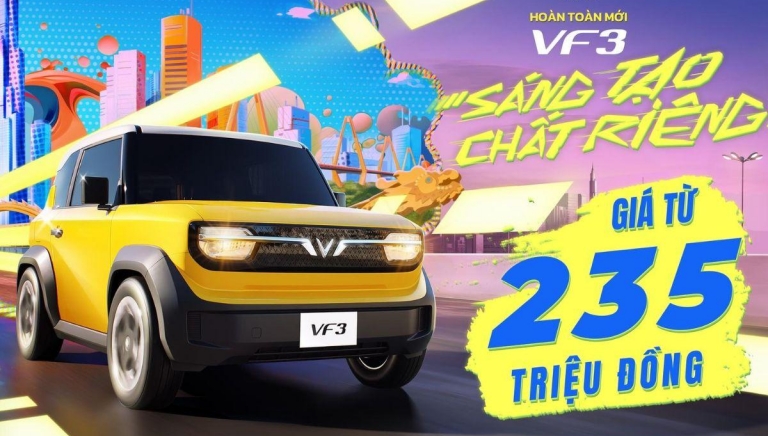 Ô tô điện mini VinFast VF 3 chính thức chốt giá bán tại Việt Nam