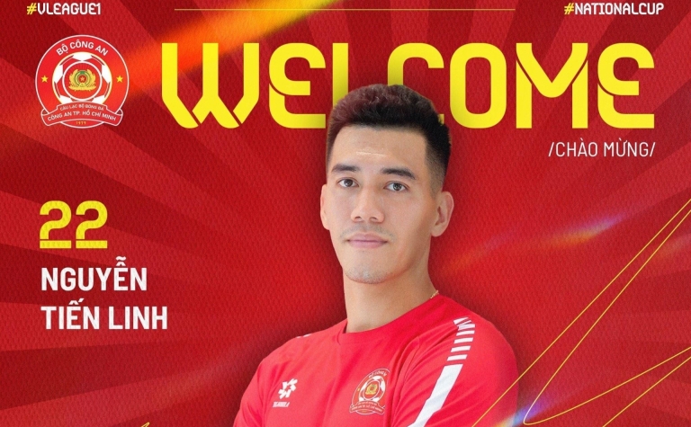 Tiền đạo Tiến Linh ra mắt đội bóng mới