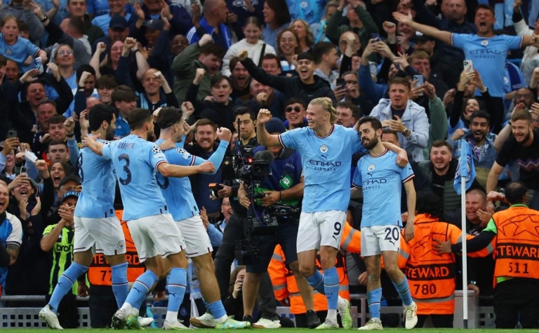 Trực tiếp Man City 0-0 Inter Milan: Đôi công mãn nhãn