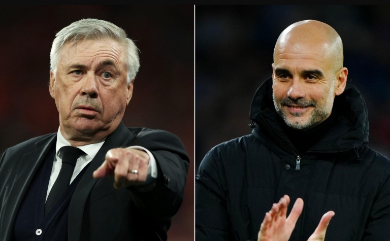 Ancelotti phản bác Pep Guardiola về đội đi tiếp tại cúp C1