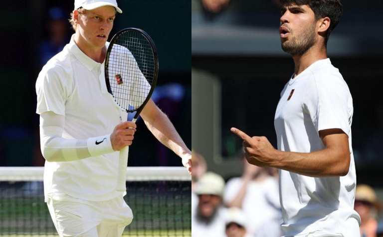 Trực tiếp tennis Jannik Sinner vs Carlos Alcaraz, 22h00 hôm nay 13/7
