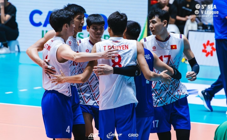 Bóng chuyền nam Việt Nam lên ngôi á quân chặng 2 SEA V.League 2025