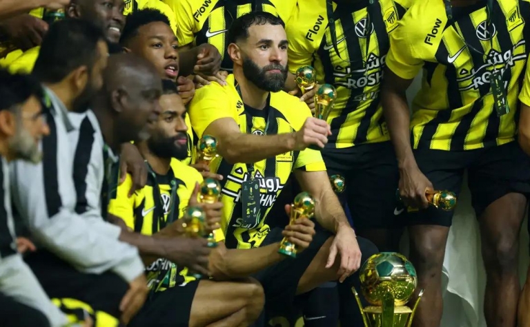 Benzema lập cú đúp, Al-Ittihad lên ngôi vô địch King's Cup