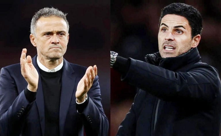 HLV Enrique phản pháo Arteta về phát ngôn Arsenal tốt hơn PSG