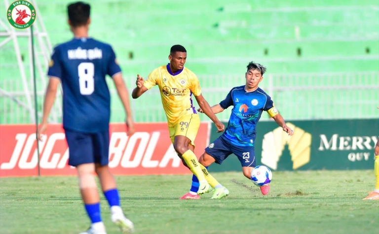 Trực tiếp Bình Định 0-4 Hà Nội: Chia tay V-League