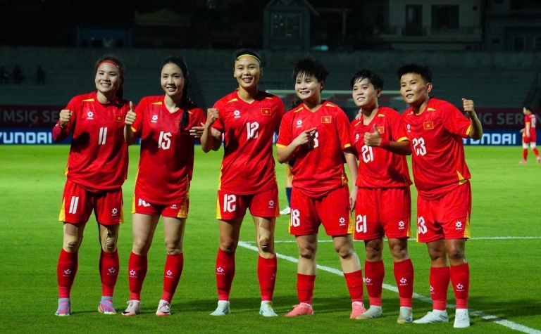 Trực tiếp nữ Việt Nam 4-0 nữ Campuchia: Thăng hoa