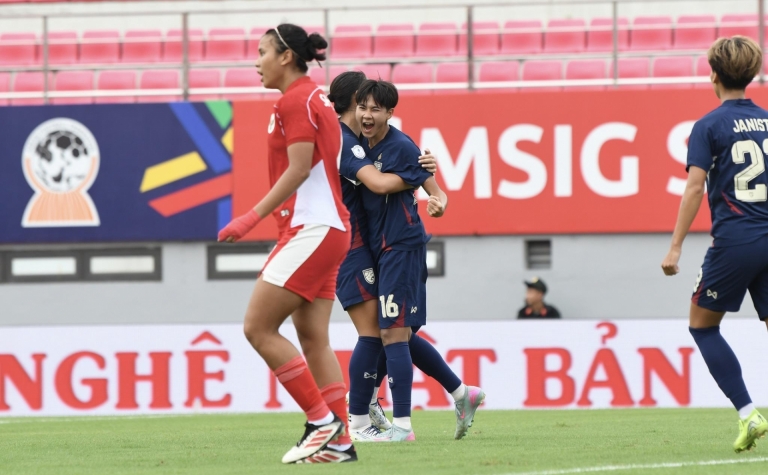 Trực tiếp nữ Thái Lan 1-0 nữ Indonesia: Bàn thắng sớm