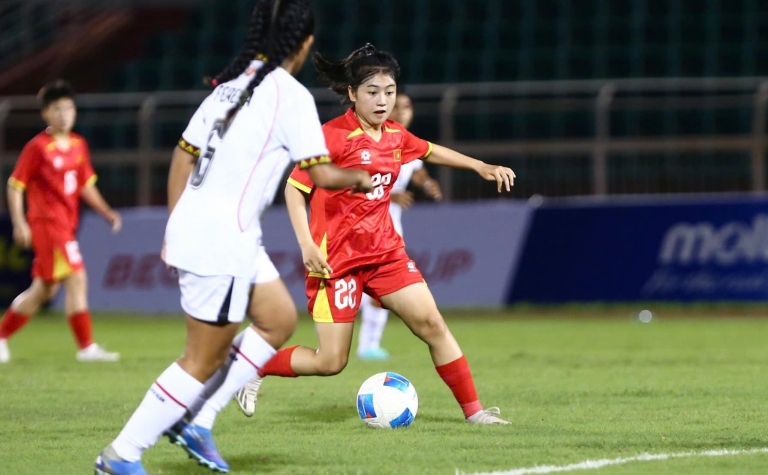 Trực tiếp U19 Việt Nam 4-0 Lào: Cú đúp cho Thị Trang