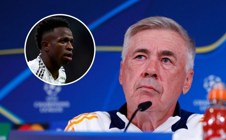 Ancelotti hy vọng bóng đá nên 'dừng lại', tiết lộ cảm xúc Vinicius