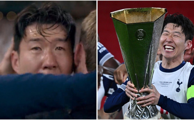 Son Heung-min khóc nức nở ngày vô địch Europa League
