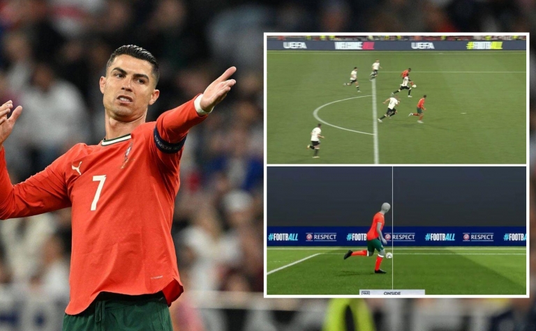 Tại sao bàn thắng của Ronaldo không việt vị?