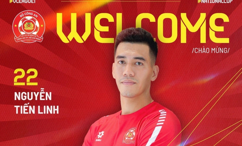 Tiền đạo Tiến Linh ra mắt đội bóng mới
