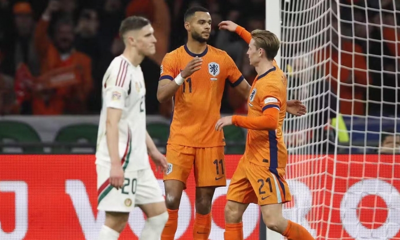 Thắng đậm Hungary, Hà Lan thẳng tiến tứ kết Nations League