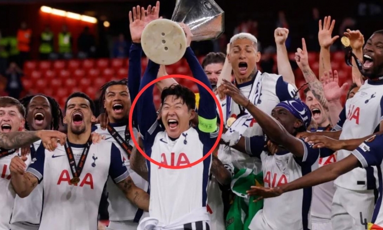 Son Heung-min không có huy chương vô địch Europa League