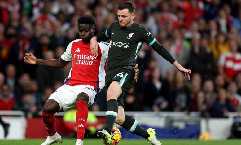 Arsenal chia điểm kịch tính trước Liverpool tại Emirates