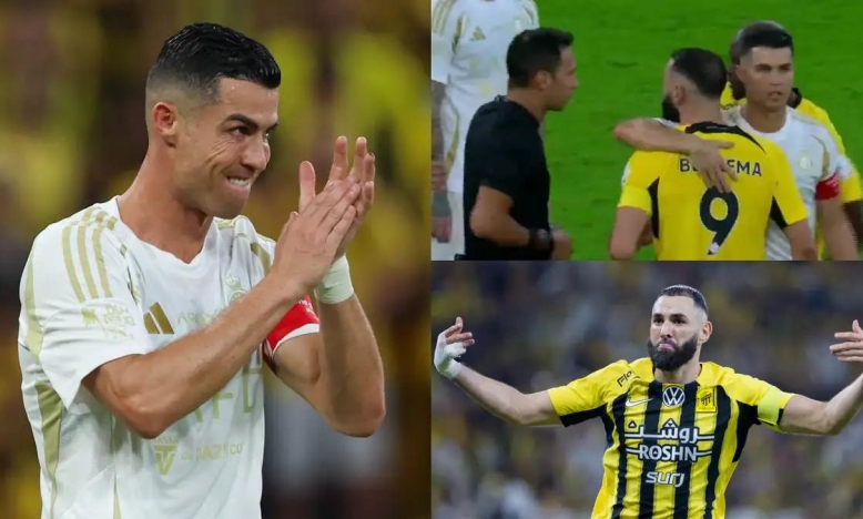 Ronaldo vào cuộc, ngăn Benzema ẩu đả với tiền vệ Al Nassr