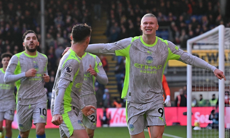 Trực tiếp Man City 2-0 Crystal Palace: Haaland tỏa sáng