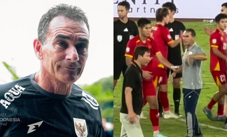 HLV U23 Indonesia hành động không đẹp với HLV Kim Sang Sik