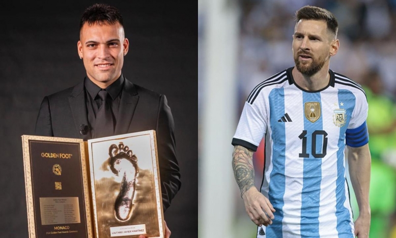 Vượt Messi, Lautaro Martinez giành giải Bàn chân vàng 2024