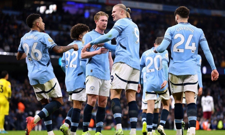 Haaland lập cú đúp, Man City trở lại đường đua Ngoại hạng Anh