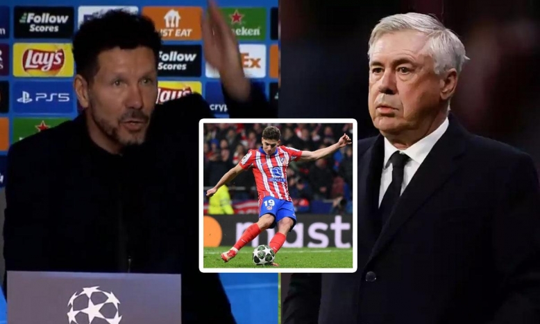 Ancelotti: 'Xem băng quay chậm, đúng là Alvarez đã chạm bóng 2 lần'