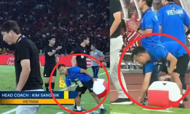 Bác sĩ U23 Việt Nam nói sự thật những chai nước ở đường biên