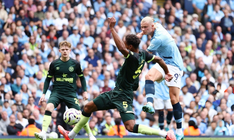 Trực tiếp Man City 2-1 Brentford: Haaland lên tiếng