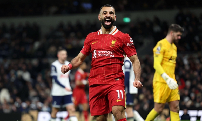 Salah tỏa sáng, Liverpool đả bại Tottenham trong trận cầu 9 bàn