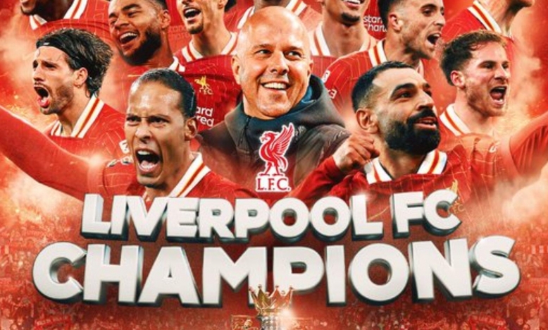 Liverpool chính thức vô địch Ngoại hạng Anh mùa 2024/25
