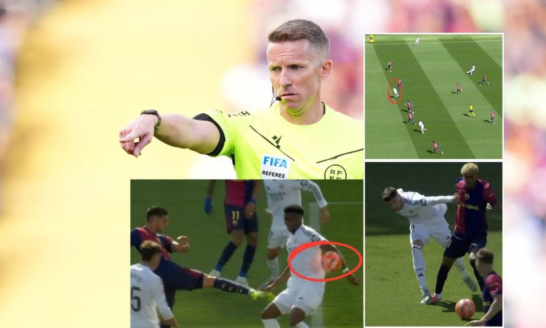 Trọng tài bỏ qua 3 lỗi cho Real trước Barca?