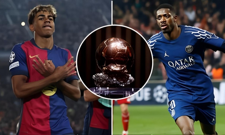 Dembele bị gạt khỏi cuộc đua Quả bóng vàng với Yamal