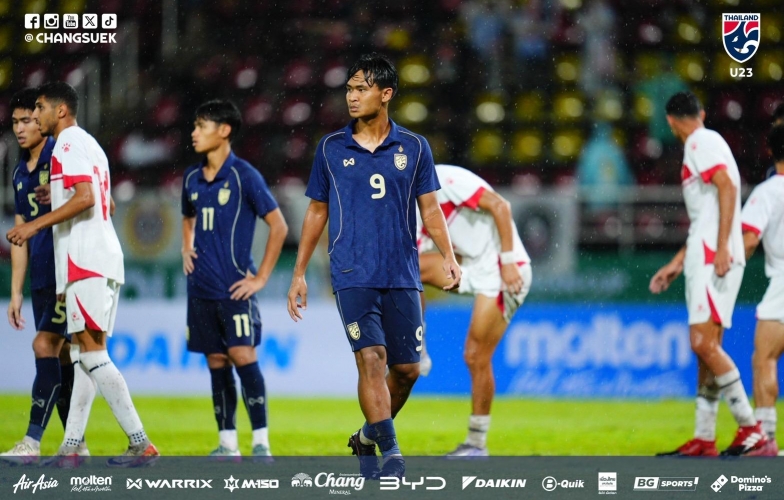 U23 Thái Lan có trận hòa đầy vất vả ngay trên sân nhà