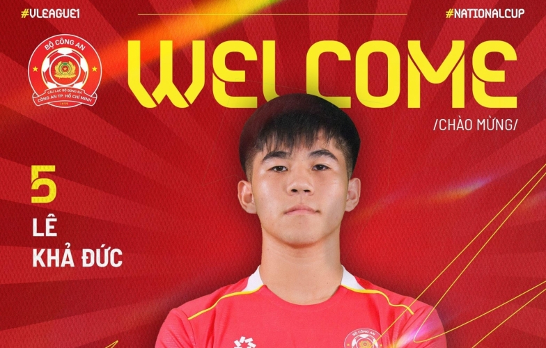 Hậu vệ U20 Việt Nam gia nhập CLB Công an TP.HCM