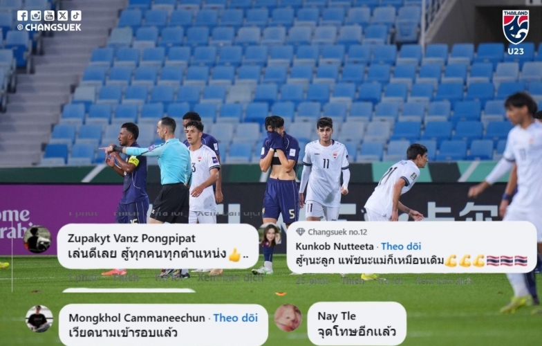 CĐV Thái Lan nhắc đến Việt Nam sau khi trận hòa trước Iraq